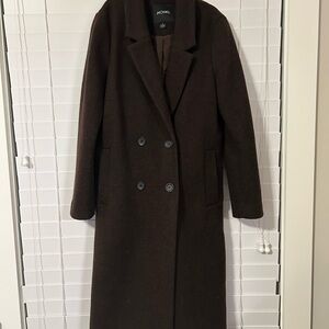 Monki Dark Brown Trench Coat